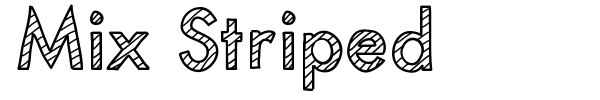 Mix Striped font preview