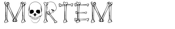 Шрифт Mortem