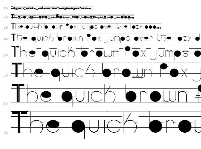 Musicografi font waterfall