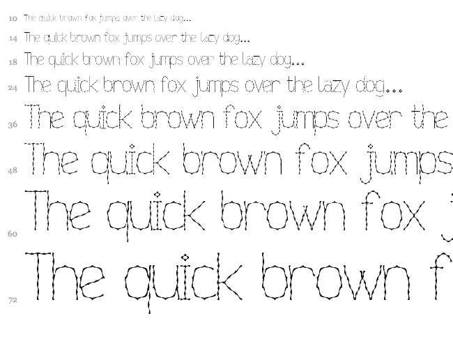 Nexarumpelstil font waterfall