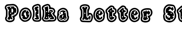 Шрифт Polka Letter Stamp