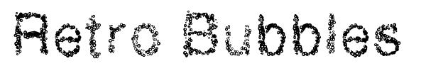Шрифт Retro Bubbles