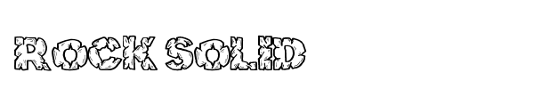 Шрифт Rock Solid