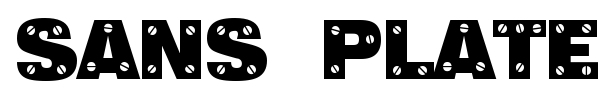 Шрифт Sans Plate Caps