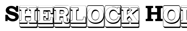 Sherlock Holmes font preview