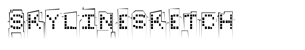 Шрифт Skylinesketch