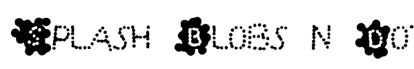 Шрифт Splash Blobs n Dots