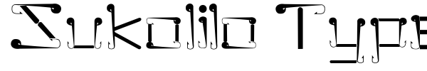 Шрифт Sukolilo Typeface