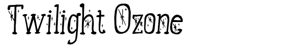 Шрифт Twilight Ozone