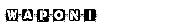 Шрифт Waponi