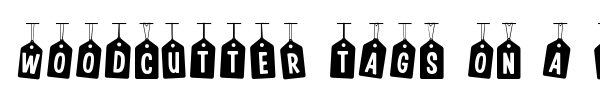 Шрифт Woodcutter Tags on a Rope