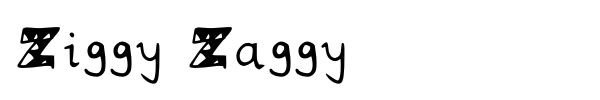 Шрифт Ziggy Zaggy