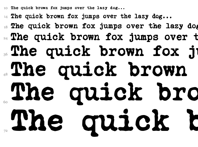 Courier Polski 1941 font waterfall