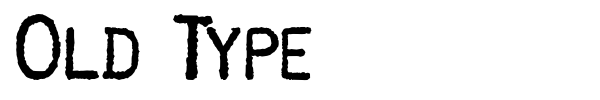 Шрифт Old Type