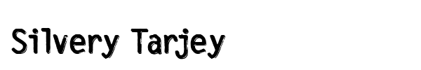 Шрифт Silvery Tarjey