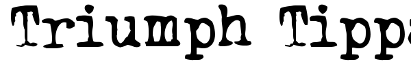 Шрифт Triumph Tippa
