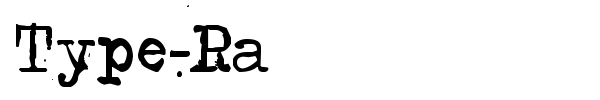 Шрифт Type-Ra