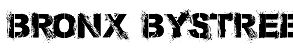Шрифт Bronx Bystreets