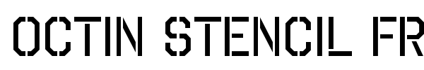 Шрифт Octin Stencil Free