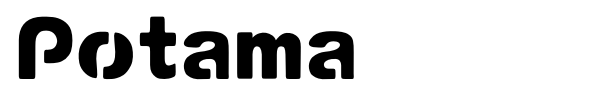 Шрифт Potama