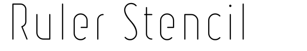 Шрифт Ruler Stencil