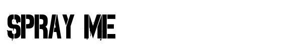 Шрифт Spray Me