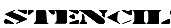 Шрифт Stenciltration