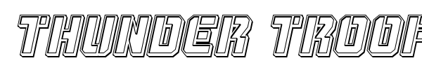 Thunder Trooper font preview