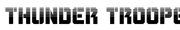 Thunder Trooper font preview