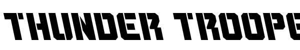 Thunder Trooper font preview