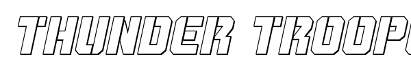 Thunder Trooper font preview