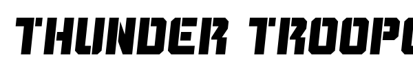 Thunder Trooper font preview