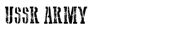 Шрифт USSR Army