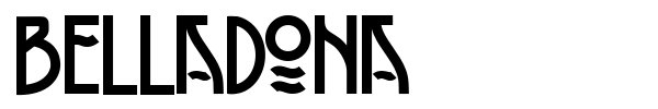 Шрифт Belladona