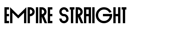 Шрифт Empire Straight