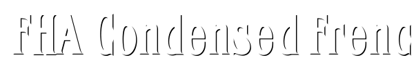 Шрифт FHA Condensed French NC