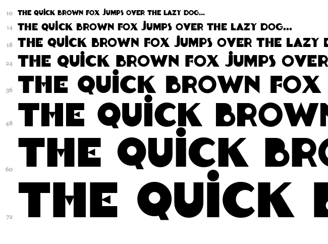 Goldsaber font waterfall