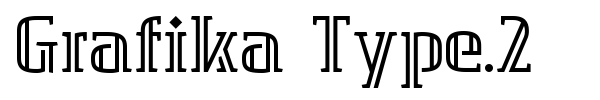 Шрифт Grafika Type.2