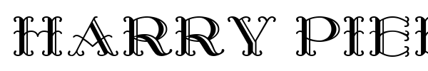 Шрифт Harry Piel