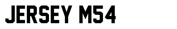 Шрифт Jersey M54