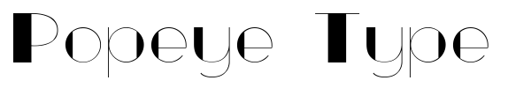 Шрифт Popeye Type