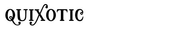 Шрифт Quixotic