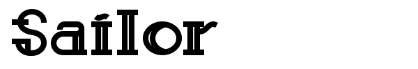 Sailor font preview