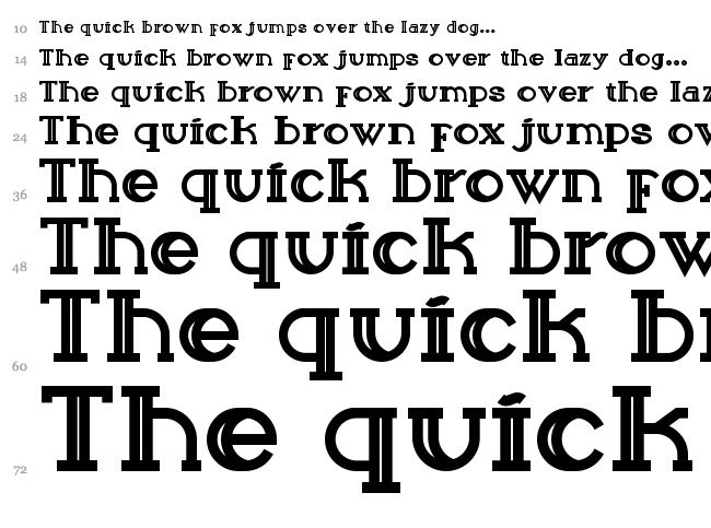 Sailor font waterfall