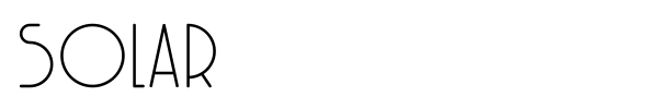 Шрифт Solar