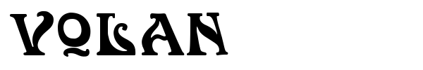 Шрифт Volan