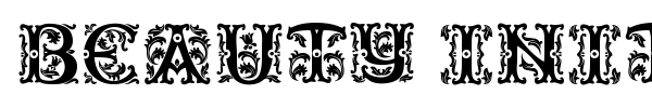 Шрифт Beauty Initials