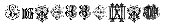 Шрифт Intellecta Monograms Random Samples Two