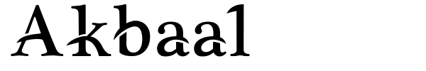 Шрифт Akbaal