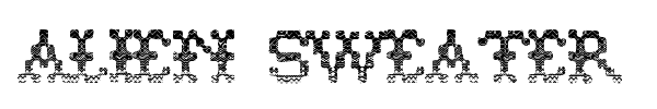 Alien Sweater font preview